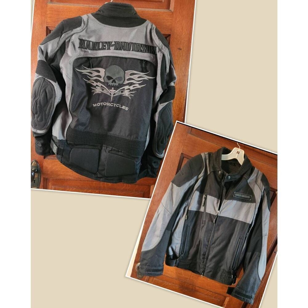 HARLEY-DAVIDSON WILLIE G. DESIGNATOR SKULL MOTORCYCLE JACKET 97240-09VM MEDIUM